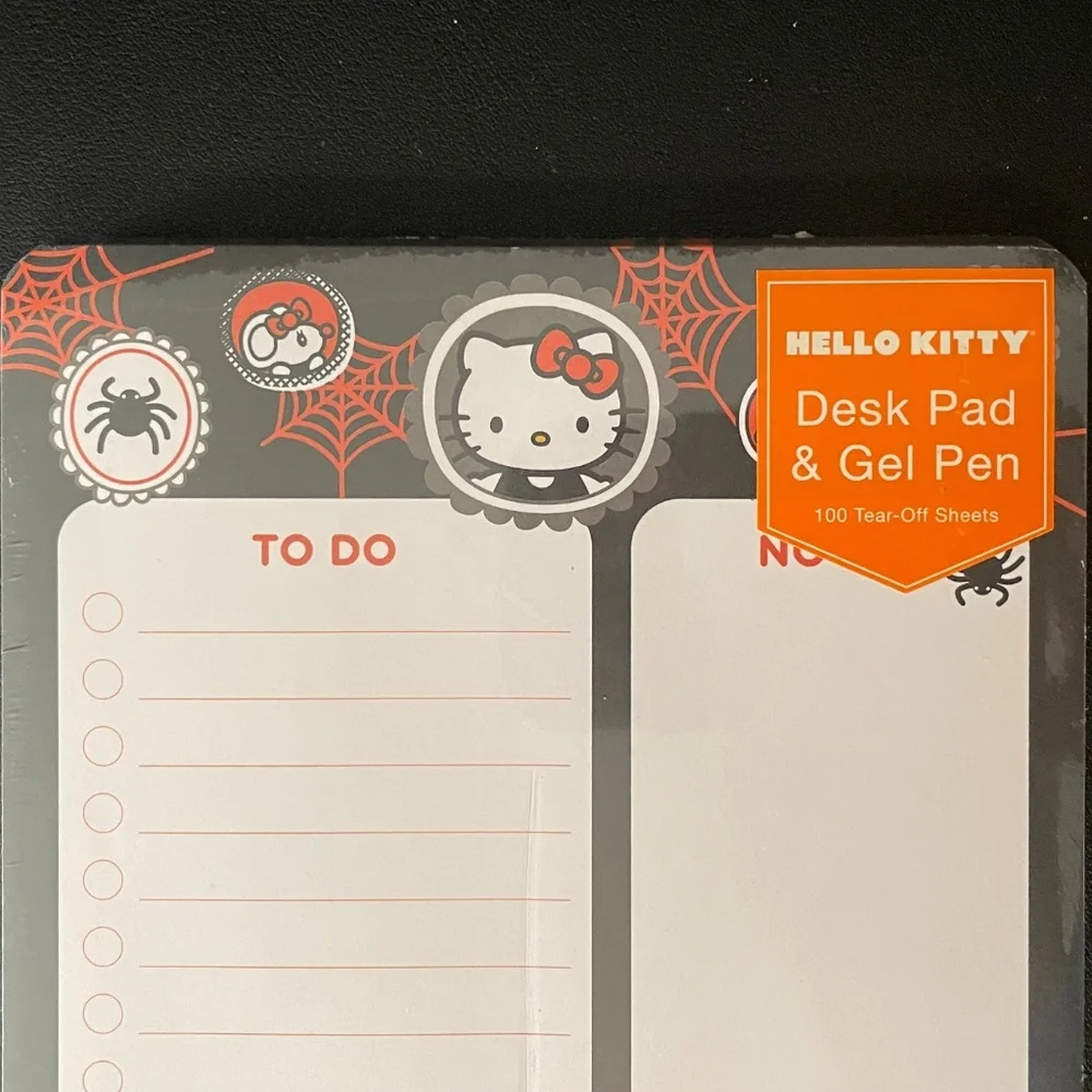NWT SANRIO HELLO KITTY HALLOWEEN CHECKLIST NOTE TO DO LIST PADS PEN LOT OF 2